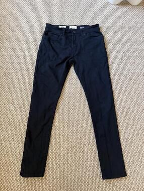 Scott James black slim fit trousers denim jeans pants
